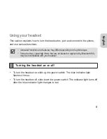 Preview for 11 page of Samsung HM1100 Manual