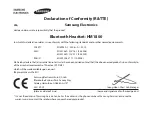 Preview for 27 page of Samsung HM1800 Manual