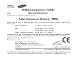 Предварительный просмотр 75 страницы Samsung HM3600 Manual