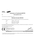 Предварительный просмотр 26 страницы Samsung HM5000 Manual