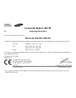 Предварительный просмотр 102 страницы Samsung HM5000 Manual