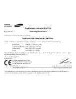 Предварительный просмотр 126 страницы Samsung HM5000 Manual