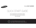 Samsung HMX-020BN Quick Start Manual preview