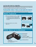 Preview for 15 page of Samsung HMX H100 - Camcorder - 1080i Manual Del Usuario