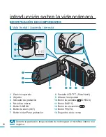 Предварительный просмотр 20 страницы Samsung HMX H100 - Camcorder - 1080i (Spanish) Manual Del Usuario