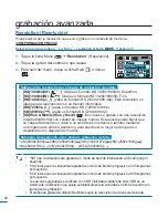 Предварительный просмотр 62 страницы Samsung HMX H100 - Camcorder - 1080i (Spanish) Manual Del Usuario