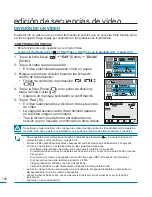 Предварительный просмотр 108 страницы Samsung HMX H100 - Camcorder - 1080i (Spanish) Manual Del Usuario