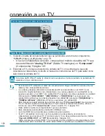 Предварительный просмотр 120 страницы Samsung HMX H100 - Camcorder - 1080i (Spanish) Manual Del Usuario