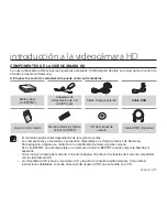 Preview for 17 page of Samsung HMX-H106SN Manual Del Usuario