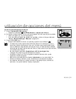 Preview for 73 page of Samsung HMX-H106SN Manual Del Usuario