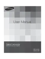 Samsung HMX-M20BP User Manual preview