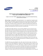 Preview for 1 page of Samsung HMX-P100 Release Notice