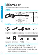 Предварительный просмотр 14 страницы Samsung HMX-Q100BD (Korean) User Manual