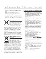 Preview for 4 page of Samsung HMX-S15BP User Manual