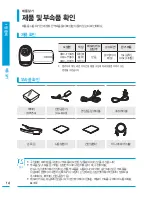 Preview for 14 page of Samsung HMX-T10BD (Korean) User Manual