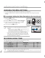 Предварительный просмотр 50 страницы Samsung HMX-U20BN User Manual