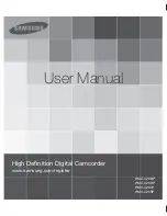 Samsung HMX-U20BP User Manual preview