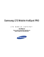 Samsung HotSpot PRO V100T User Manual preview