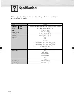 Preview for 108 page of Samsung HP-P5031 Owner'S Instructions Manual