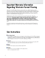 Preview for 2 page of Samsung HP-P5071 Owner'S Instructions Manual