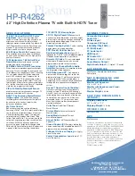 Preview for 4 page of Samsung HP-R4262 Specifications