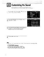 Preview for 70 page of Samsung HP-R4272 Owner'S Instructions Manual