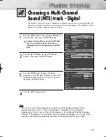 Предварительный просмотр 69 страницы Samsung HP-R4272C Owner'S Instructions Manual