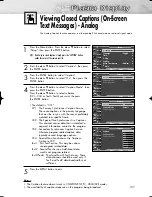 Preview for 107 page of Samsung HP-R4272C Owner'S Instructions Manual