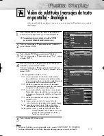 Предварительный просмотр 111 страницы Samsung HP-R5052 Manual De Instrucciones