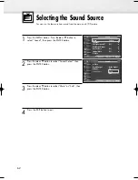 Preview for 62 page of Samsung HP-R6372 Owner'S Instructions Manual