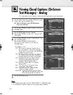 Preview for 110 page of Samsung HP-R6372 Owner'S Instructions Manual