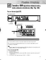 Предварительный просмотр 27 страницы Samsung HP-S4253 Manual De Instrucciones