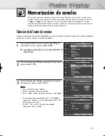 Предварительный просмотр 37 страницы Samsung HP-S4253 Manual De Instrucciones