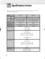 Предварительный просмотр 136 страницы Samsung HP-S4253 Manual De Instrucciones