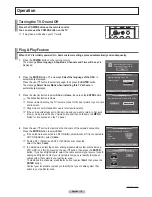 Предварительный просмотр 16 страницы Samsung HP-T5044 Owner'S Instructions Manual