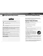 Preview for 2 page of Samsung HPN5039 - 50" Plasma TV Owner'S Instructions Manual