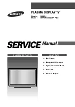 Samsung HPP5071X/XAA Service Manual preview