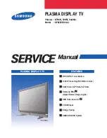 Samsung HPS5033 - 50" Plasma TV Service Manual preview