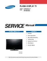 Preview for 1 page of Samsung HPT5054X/XAA Service Manual