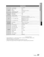 Предварительный просмотр 37 страницы Samsung HT-355 User Manual