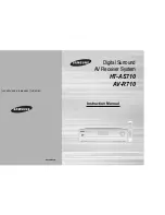 Предварительный просмотр 1 страницы Samsung HT-AS710 Instruction Manual