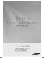 Samsung HT-BD1150 User Manual предпросмотр