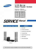 Preview for 1 page of Samsung HT-BD1255 Service Manual