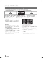 Preview for 2 page of Samsung HT-C345 User Manual