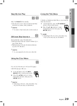 Предварительный просмотр 29 страницы Samsung HT-C445 User Manual