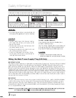 Preview for 2 page of Samsung HT-C5200 User Manual