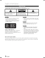 Preview for 2 page of Samsung HT-C550-XAC User Manual