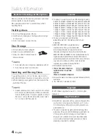 Preview for 4 page of Samsung HT-C550 User Manual