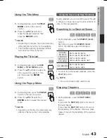 Предварительный просмотр 43 страницы Samsung HT-C5800 User Manual