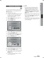 Предварительный просмотр 51 страницы Samsung HT-C5800 User Manual